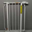 Regalo Easy Step 38.5-Inch Wide Walk Thru Baby Gate, Includes 6-Inch Extension Kit, Pressure Mount Kit, Wall Cups (29-38.5"W x 30"H, White)