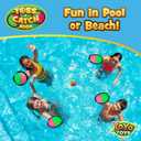 YoYa Toys Toss and Catch Ball Game Toy Set - 4 Paddles & 4 Sticky Balls - Fun Kids Outdoor Games Activity for Backyard, Beach, Park, Camping - Gift for Boys & Girls Ages 4 5 6 7 8 9 10 11 12 Year Old