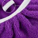 4 x 4Pcs Reusable Chenille Mop Pads with Dry Sweeping Cloths for Surface/Hardwood Floor Cleaning Purple (Mop is not Included)