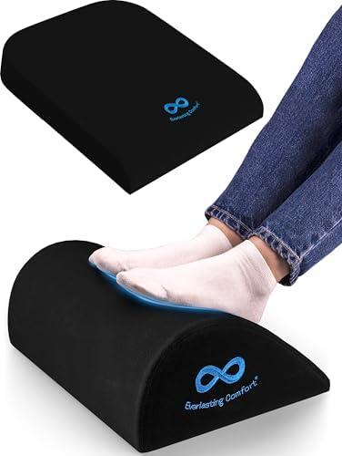 Everlasting Comfort Wheelchair Seat Cushion & Foot Rest Bundle - Gel Memory Foam Comfort for Mobility - Relieve Pressure & Soothe Tired Feet
