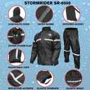 Nelson Rigg Stormrider Rain Suit; 100% Waterproof, Pants and Jacket Included with Reflective Striping