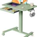28" Mobile Standing Desk with Drawer, Portable Laptop Desk