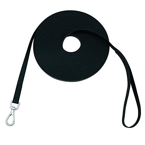 Waterproof Dog Training Leash 50FT 30FT 15FT 10FT 5FT Heavy Duty Recall Long Lead for Large Medium Small Dogs (50FT, Black)