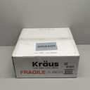 KRAUS Viva Round White Porcelain Ceramic Vessel Bathroom Sink, 16 1/2 in. D x 5 1/2 in. H, KCV-200GWH