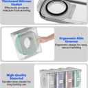 Filament Storage Box 6 Pack — Airtight 3D Printer Filament Container with Silicone Seal & 4 Locking Buckles, Water-Proof Dust-Proof Clear Dry Box for 1KG PLA PETG ABS TPU Spool, Stackable Organizer | Airtight silicone gasket and locking clips protect 1kg filament spools from moisture and dust for stable printing performance