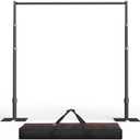 Amazon.com : EMART Pipe and Drape Backdrop Stand Kit, 10ftx10ft Heavy Duty Adjustable Photo Background, Metal Frame with Flat Base for Wedding, Birthday Party, Banquet Decorations-Black : Electronics