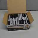 Permanent Markers Bulk, Fine Tip, 75 Pack Black Permanent Markers, Quick Drying, Water- & Fade-Resistant, Used on Wood Plastic Paper Metal