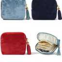 3 PCS Small Travel Jewelry Case for Women, Mini Soft Velvet Jewelry Organizer Pouch Bag