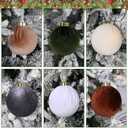 SUPREME XMAS 12 Pcs Christmas Tree Ornaments Set, 80mm/3.15in Large Velvet Christmas Ornaments for Xmas Tree Decorations Shatterproof Hanging Flocked Balls Ornaments Holiday Party Indoor Home Decor