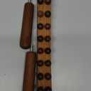 Guasha Wood Massage Stick Tools Wooden Therapy Scraping Lymphatic Drainage Massager, Double Row 20 Beads Point Treatment Gua Sha Tools, Stomach Cellulite Massager, Myofascial Release Tool