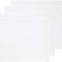 Solino Home Linen White Placemats Set of 4-100% Pure Linen Placemats 14 x 19 Inch for Summer - Fete