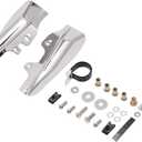Chrome Mid-Frame Air Deflector Compatible for Harley Davidson Touring Street Electra Glide Road King FLHR FLHX FLTR FLHT 2001-2008 2005 2003