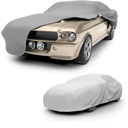 Budge Ultra Duro Car Cover, 3-Layer UV & Water Resistant Outdoor Protection, Fits Cars up to 200”, Gray, Size D-3