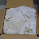 BONZER White Sheer Voile and Blackout Curtains Assembled Grommet Mix and Match Curtains for Living Room, Beige, 52x84 Inch, Set of 2 Panels