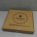 Cappuccino Felt Letter Board Back to School Sign with Rustic Wood White Frame - Farmhouse Letter Board Sign with Stand - Baby Announcement 10x10 Felt Board Changeable Message Board with 350 Letter Set