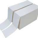 L LIKED 4000 Fanfold 4" x 6" Direct Thermal Labels, with Perforated line for Thermal Printers - Compatible with Zebra & Rollo Printer