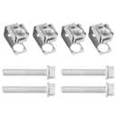 4 Sets Exhaust Manifold Flange Bolts & Nuts 03442 Hardware Kit Compatible with Jeep Wrangler, Dodge Durango Dakota, Ram 1500, Replace# 55366000AA 6036717AA