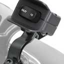 Belinous 12V ATV Winch Switch with Mounting Bracket, Handlebar Winch Control Rocker Thumb Switch for ATV UTV Warn KFI RZR SUPERWINCH Champion Ramsey Venom Master Lock Mile Marker (Black)