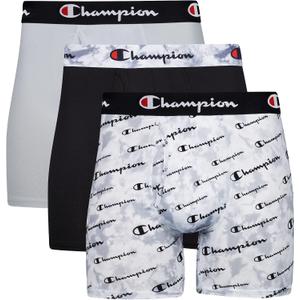 Champion Men's Everyday Active Lightweight Stretch Variety Boxer Briefs - 3 Pack (XL)