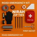 12 inch Black Cable Ties, UV resistant, Self-locking, Multi-purpose Nylon Heavy Duty Zip Ties, Wire Ties for Professionals, Office, Home, Garden, and Cable Management by Nirah (12" 100 pk 50lbs)