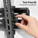 UL Listed Tilting Low Profile TV Wall Mount - Holds Most 26-60 Inch TVs Up to 99 lbs, Quick Release Lock, Max VESA 400x400mm, Fits 8''-16'' Studs - by USX STAR