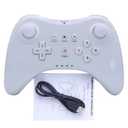 linsuntop Wireless Pro Controller for Wii U Pro, Rechargeable Game Controller for Wii U with Charging Cable (white)