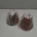Aspen Creative 30078-2A, Bell Clip-On Chandelier Lamp Shade, Brown, 3" Top x 6" Bottom x 5" Slant Height, Set of 2