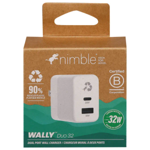 Nimble Wall Charger, 32 W, Duo, White