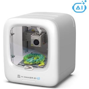 AI-Powered X-Maker Joy 3D Printer for Kids, Fully Assembled Mini 3D Printer with Up to 400mm/s Speed, Auto Leveling, 1500+ Models & 16+ Modules, Includes 1 PLA Filaments for Home and School Use