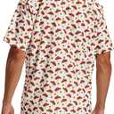 Vytroon Men's Hawaiian Shirts Wrinkle Free Short Sleeve Button Down Tropical Beach Vacation Shirt (XXXL)