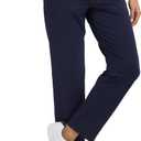 Libin Women's Golf Pants Stretchy Casual Travel Pant 7/8 Ankle Pants Athletic Sweatpants Dress Business Slacks with 4 Pockets (Blue, S)