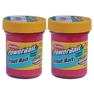 Berkley PowerBait Trout Bait - Fluorescent Red , 2 Packs