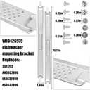 W10426979 "24 Inch" Dishwasher Mounting Bracket Kit for Granite and Quartz Countertops Compatible with Whirlpool KitchenAid Maytag Mounting Bracket W10426979 AP5607641 AH3632890 EA3632890 PS3632890