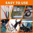 10 Pack Black Electrical Tape Waterproof3/4 in x 60ftHigh Temperature Electric Tape Weatherproof Home Outdoor Multipurpose Insulating Wire WrappingMaximum Voltage