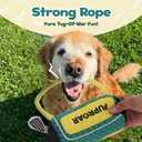 Golf Dog Toy  Funny Dog Christmas & Birthday Gift with Squeaker Rope & Crinkle, Fun & Interactive Puppy Present & Stocking Stuffer