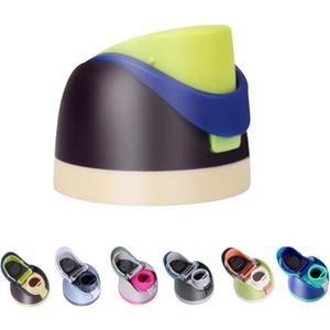 Replacement Lid for Owala, One Button Top Replacement, Leakproof BPA-Free Sports Water Bottle Cap Replacement Compatible with Owala 24oz 32oz 40oz 16oz (Green Deep Purple)