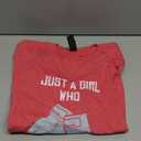 Just a Girl who Hits Things Boxing Women Punching Outfit T-Shirt (Youth L)