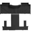 3W Floor Mats & Cargo Liner Fit for 2021 2022 2023 2024 2025 2026 Chevy Tahoe/GMC Yukon/Cadillac Escalade 7 Seat, TPE All Weather Custom Fit Car Accessories Heavy Duty Rubber Full Set Trunk Mats