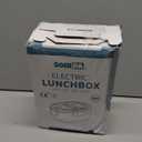 Electric Lunch Box Food Heater, 80W Portable Warmer for Car Truck Work with 304 Stainless Steel Container, 12V/24V/110V Green Heated Lunch Box Suitable for Ideal Driver/Work/Gift