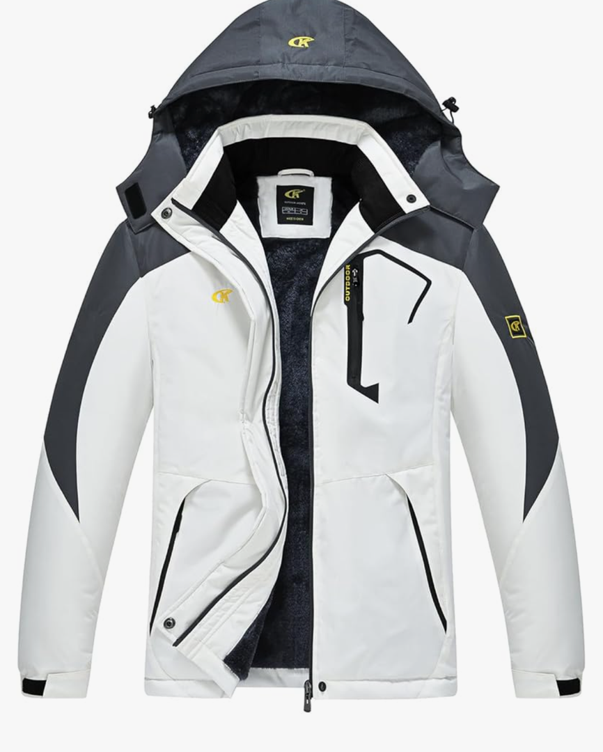 Pdbokew Women's Skiing Snowboarding Jackets Fleece Hood Mountain Snow Coat Size Medium