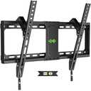 USX MOUNT Tilting TV Wall Mount for Most 37"-90" Flat Curved Screen Television, TV Bracket with Max VESA 600x400mm up to 132lbs, Low Profile Tilt Mount for 16", 24" Stud