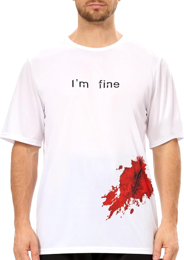 MISS FANTASY Pirate Shirt Women Men - Pirate Costume Outfits Halloween Unisex Adults (White, XL)