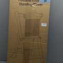 COSYLAND Foldable Toddler Kitchen Stool Helper - Height Adjustable Kitchen Standing Tower for Bathroom Sink or Counter - Step Stool for Toddlers Ages 18 Months to 6 Years White