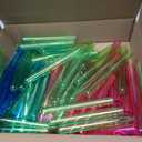 5 5/8" Neon Plastic Test Tube Shot Assorted Colors 3/4 oz Shooter - 100 Pack