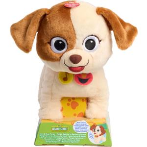 Sesame Street Walk & Wag Tango 8 Inch Plush, Sustainable Stuffed Animal, Soft Plushie, Kids Toys for Ages 18 Month by Just Play