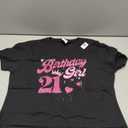 21st Birthday Girl Crown 21 Years Old Bday T-Shirt, S