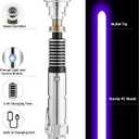 Saberforms Lightsaber Dueling Light Saber with 12 RGB Colors 16 Sound Fonts and Motion Control, Force FX Lightsabers with Premium Metal Handle and Replaceable Blade, Light Sabers for Adults, Kids