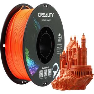 Creality PLA Filament 1.75mm, 3D Printer Filament, 1.0kg (2.2lbs) Spool, No Warp Enhanced Toughness, Dimensional Accuracy 0.03mm Printing Filament, for 3D Printers (Fluorescent Orange)