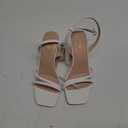 RIBONGZ Block Heels Prom Heeled Sandals for Women Chunky Square Open Toe Strappy High Heels Ankle Strap Wedding Bridal Shoes High Heel Sandals for Party Dress, 8