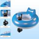 Motorized Pool Float for Adults, Rechargeable Motorized Floats with Cup Holder, Adult Heavy Duty Motorized Tubes Floating with Backrest for Pool Party, Lake & Summer Water